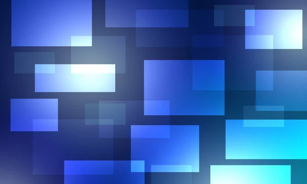 Blue geometric background. Rectangles of different sizes on a blue background. The blue rectangles are lit differently.