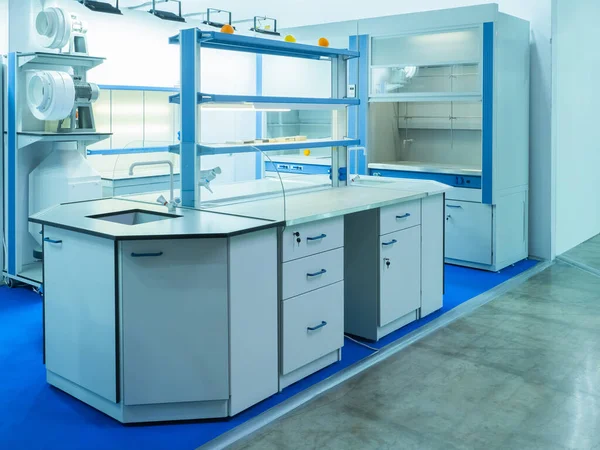 Laboratory furniture. Laboratory furniture Empty medical laboratory with furniture. Concept - sale of lab equipment. Medical lab equipment. Equipment for private clinic lab.