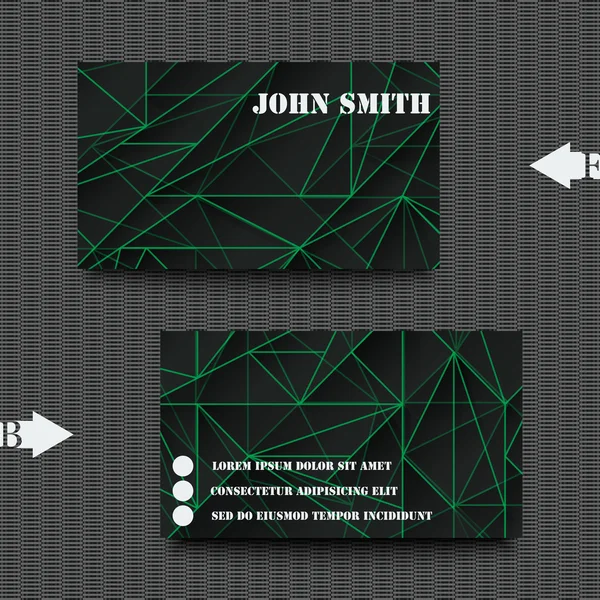 Business card template with abstract background. Royalty Free Stock Illustrations