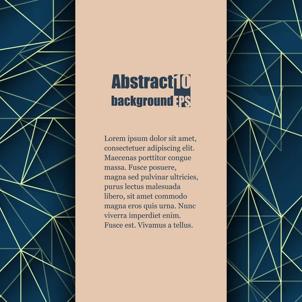 Brochure sjabloon met abstracte achtergrond. — Stockvector