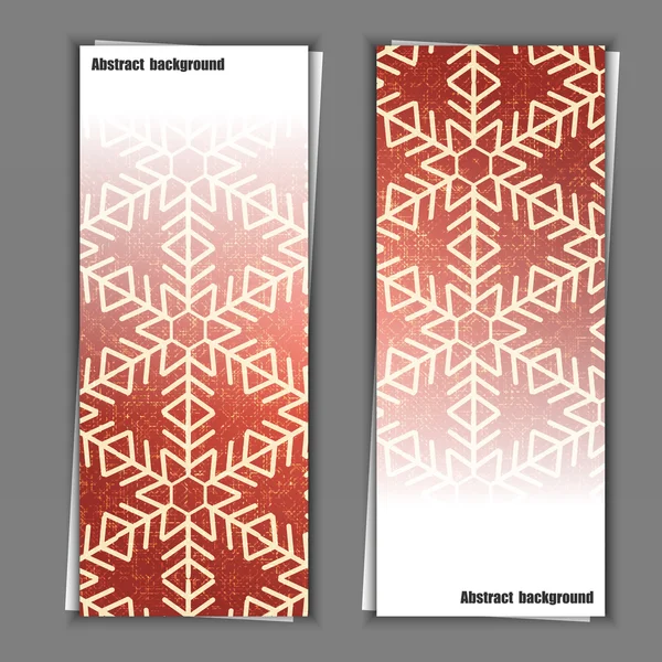 Set banner sjablonen met abstracte achtergrond. — Stockvector