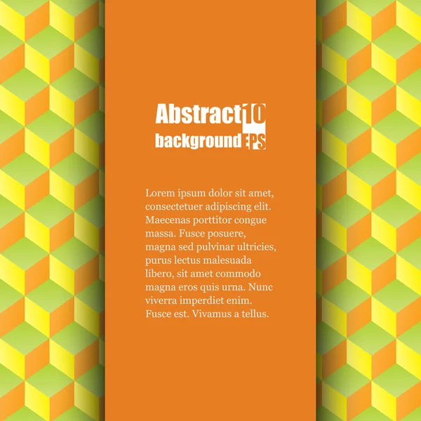 Modello di brochure con sfondo astratto . — Vettoriale Stock
