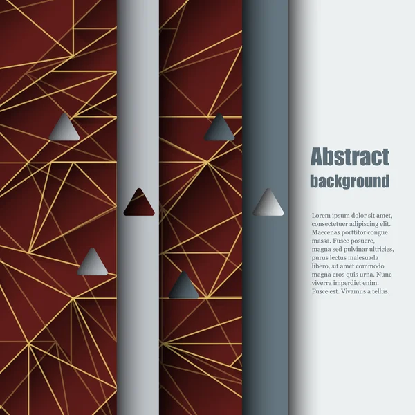 Modelo de brochura com fundo abstrato. Eps10 Ilustração vetorial — Vetor de Stock