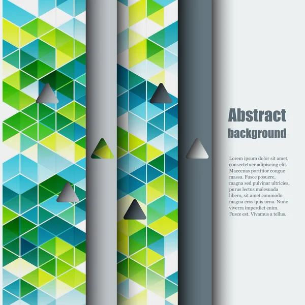 Plantilla de folleto con fondo abstracto. Eps10 Ilustración vectorial — Vector de stock