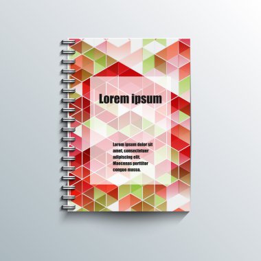 Not defteri şablon arka plan ile. Eps10 vektör çizim