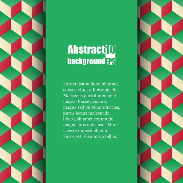 Modello di brochure con sfondo astratto. Eps10 Illustrazione vettoriale — Vettoriale Stock