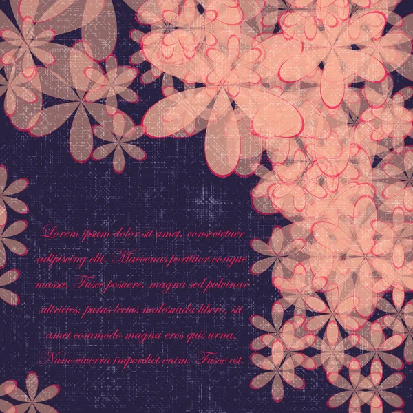 Abstrakter Hintergrund mit Blumenmuster. eps10 Vektorabbildung — Stockvektor