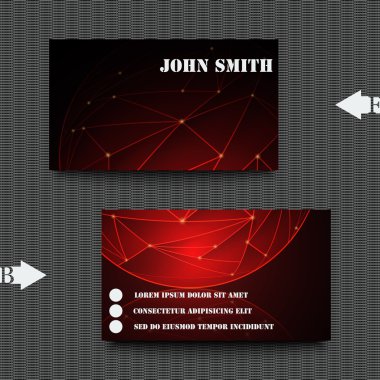 Kartvizit şablon arka plan ile. Eps10 vektör çizim