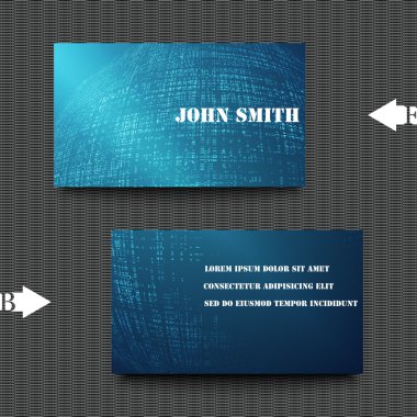 Kartvizit şablon arka plan ile. Eps10 vektör çizim