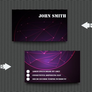 Kartvizit şablon arka plan ile. Eps10 vektör çizim