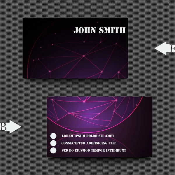 Kartvizit şablon arka plan ile. Eps10 vektör çizim