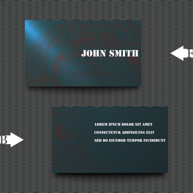 Kartvizit şablon arka plan ile. Eps10 vektör çizim