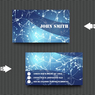 Kartvizit şablon arka plan ile. Eps10 vektör çizim