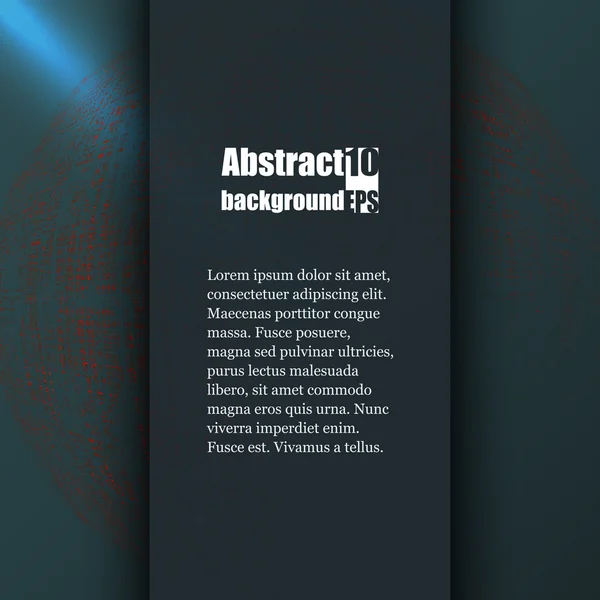 Modello di brochure con sfondo astratto. Eps10 Illustrazione vettoriale — Vettoriale Stock