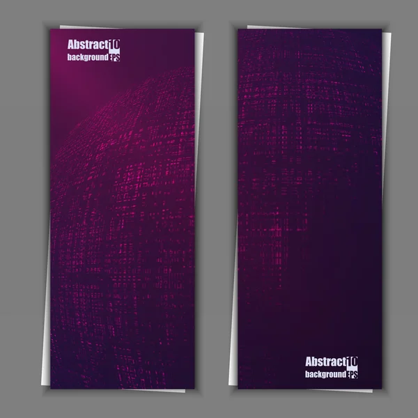 Set banner sjablonen met abstracte achtergrond. Eps10 Vector Illustratie — Stockvector