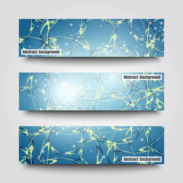 Set banner sjablonen met abstracte achtergrond. Eps10 Vector Illustratie — Stockvector