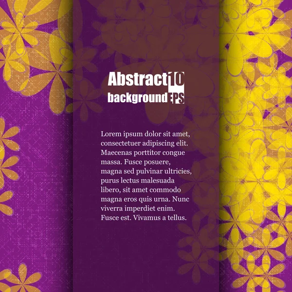 Brochure sjabloon met abstracte achtergrond. Eps10 Vector Illustratie — Stockvector