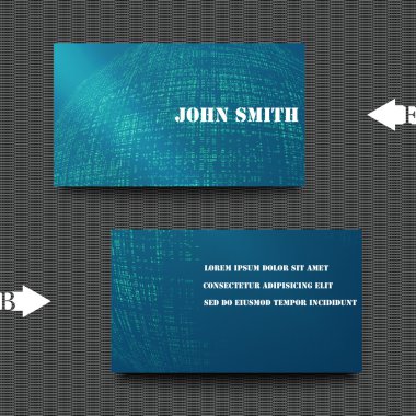 Kartvizit şablon arka plan ile. Eps10 vektör çizim