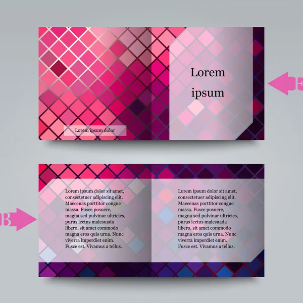 Brochure sjabloon met abstracte achtergrond. — Stockvector