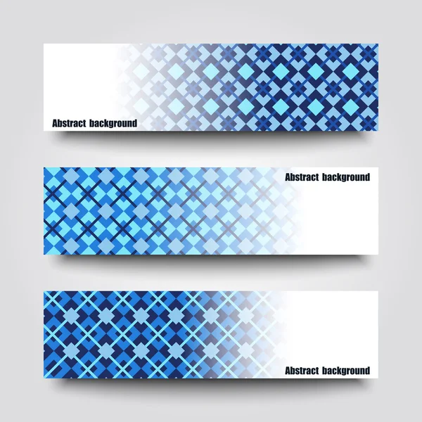 Set of banner templates with abstract background. — Stock Vector