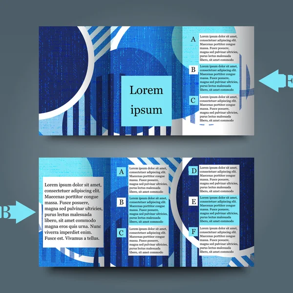 Brochure sjabloon met abstracte achtergrond — Stockvector