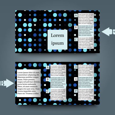 arka plan ile broşür şablonu.