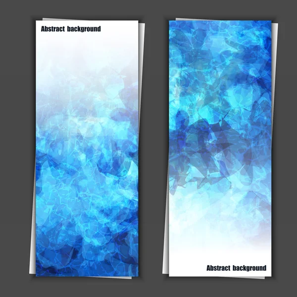 Set banner sjablonen met abstracte achtergrond — Stockvector