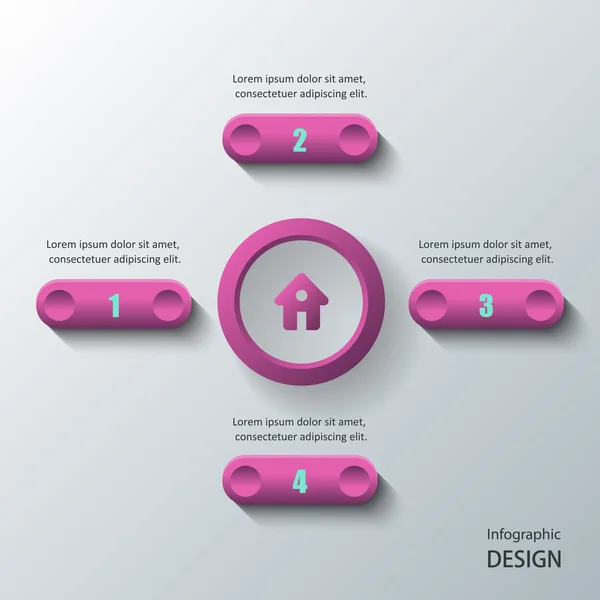 Infographics tasarım. — Stok Vektör