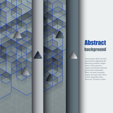 Arka plan ile broşür şablonu. Eps10 vektör çizim