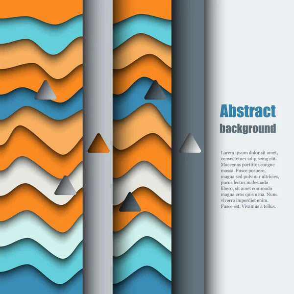 Modello di brochure con sfondo astratto. Eps10 Illustrazione vettoriale — Vettoriale Stock