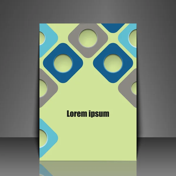 Sjabloon folder met abstracte achtergrond. Eps10 Vector Illustratie — Stockvector