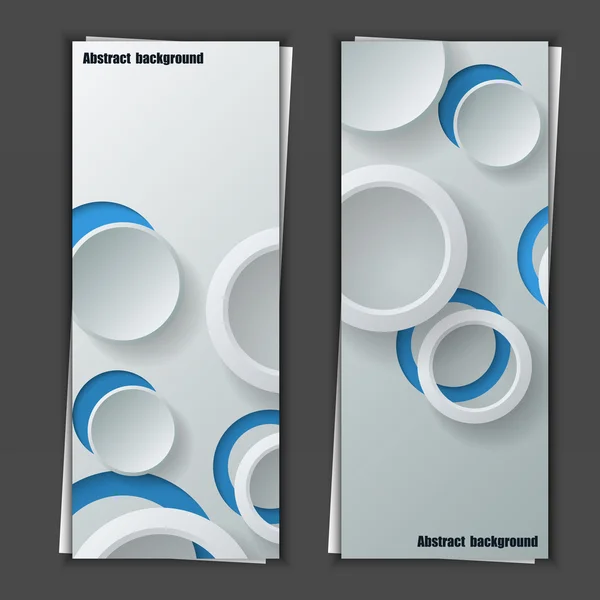 Set banner sjablonen met abstracte achtergrond — Stockvector