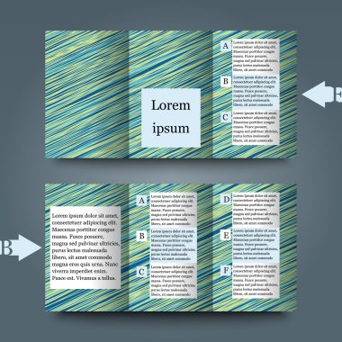 arka plan ile broşür şablonu.