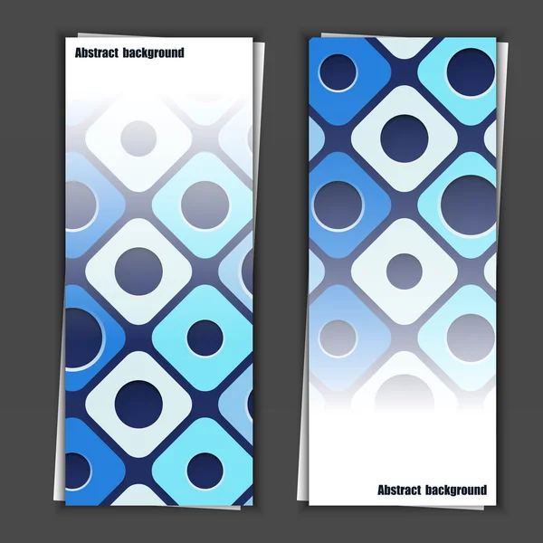 Conjunto de modelos de banner com fundo abstrato . — Vetor de Stock