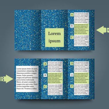 arka plan ile broşür şablonu.