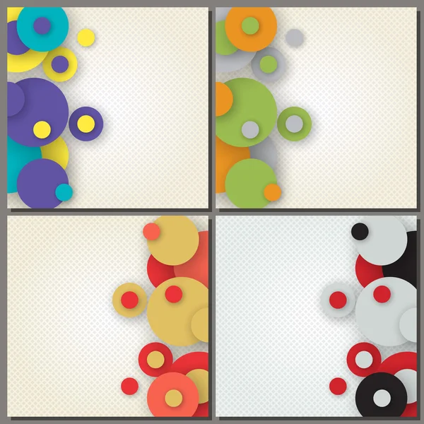 Set of four abstract backgrounds. — Stock Vector