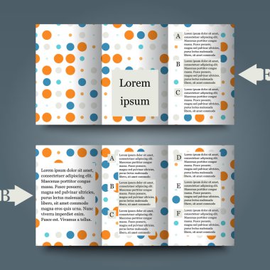 arka plan ile broşür şablonu.