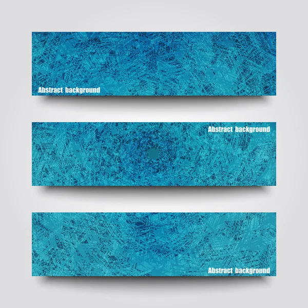 Set banner sjablonen met abstracte achtergrond. — Stockvector