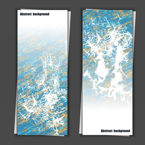 Set banner sjablonen met abstracte achtergrond. — Stockvector