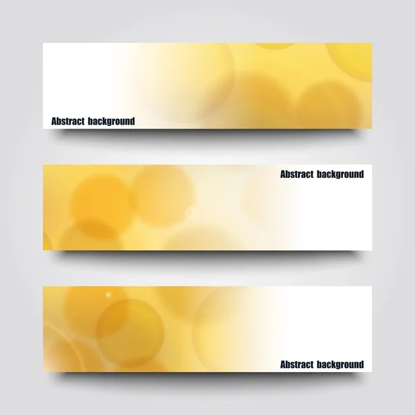 Set banner sjablonen met abstracte achtergrond — Stockvector