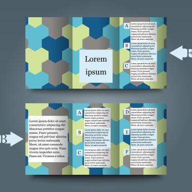 arka plan ile broşür şablonu.