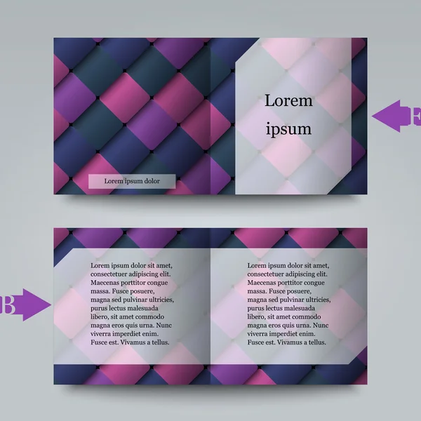 Brochure sjabloon met abstracte achtergrond. — Stockvector