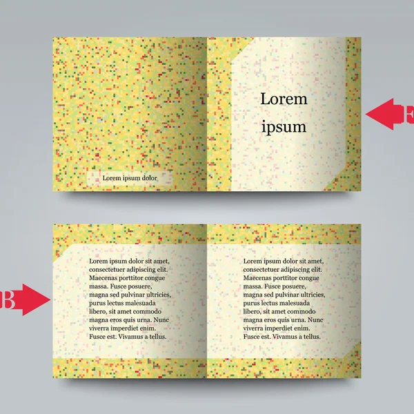 Modèle de brochure avec abstrait. — Διανυσματικό Αρχείο