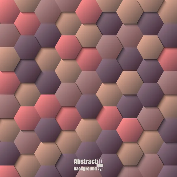 Fond avec hexagones . — Image vectorielle