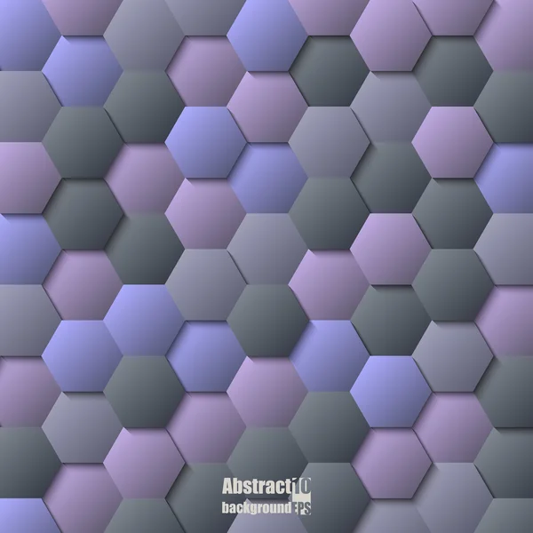 Fundo abstrato com hexágonos. — Vetor de Stock