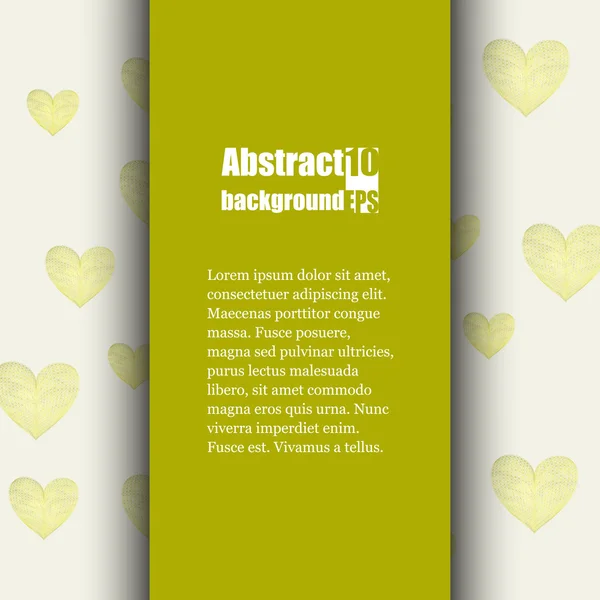 Brochure modello con sfondo amore . — Vettoriale Stock