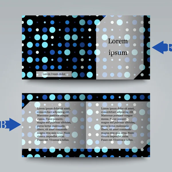 Шаблон брошури з абстрактним тлом . — стоковий вектор