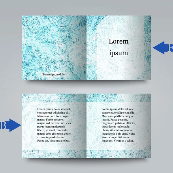 Brochure sjabloon met abstracte achtergrond. — Stockvector