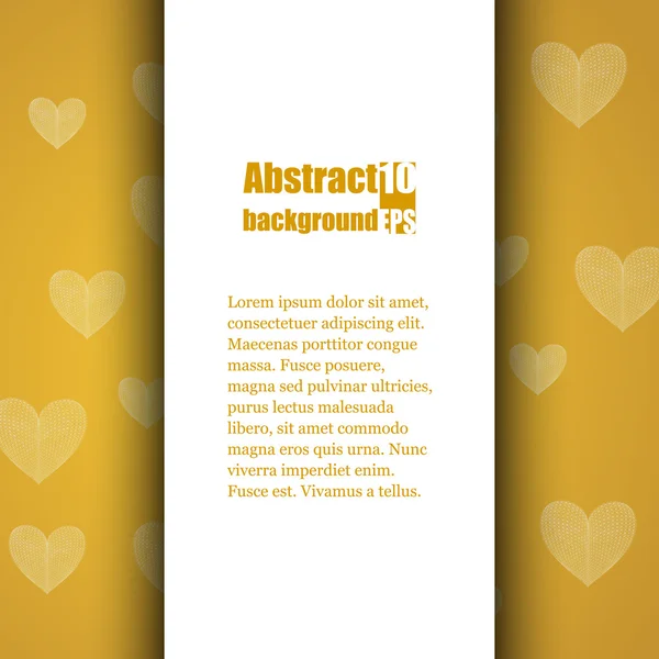 Brochure modello con sfondo amore . — Vettoriale Stock