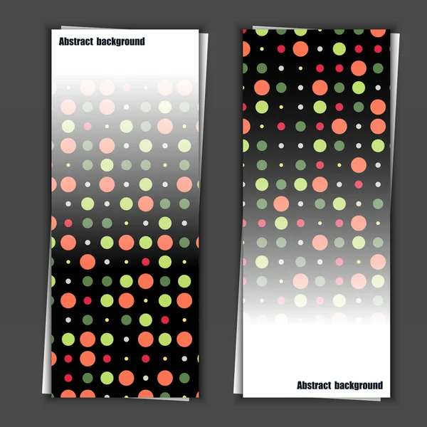 Set di modelli di banner con sfondo astratto . — Vettoriale Stock